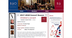 Desktop Screenshot of bedfordsymphony.com