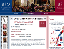 Tablet Screenshot of bedfordsymphony.com